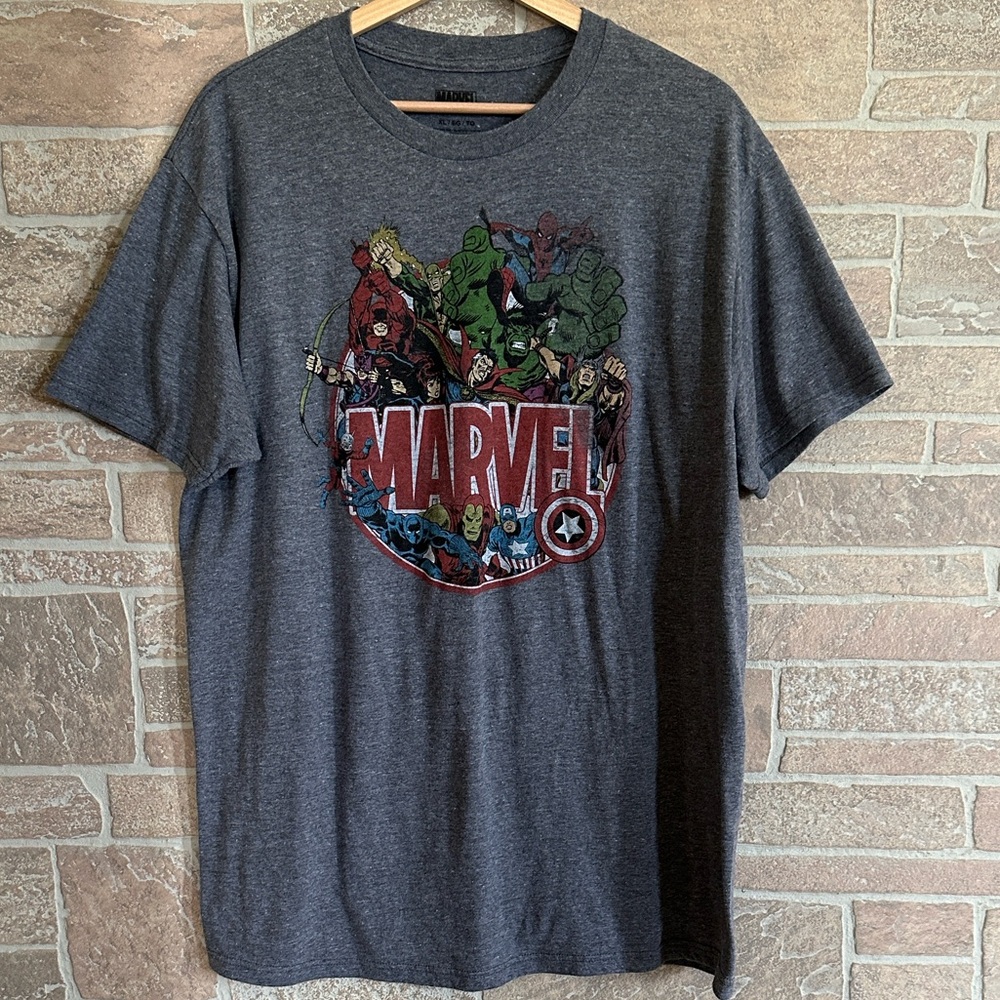 Marvel Superhero Graphic Gray Tee